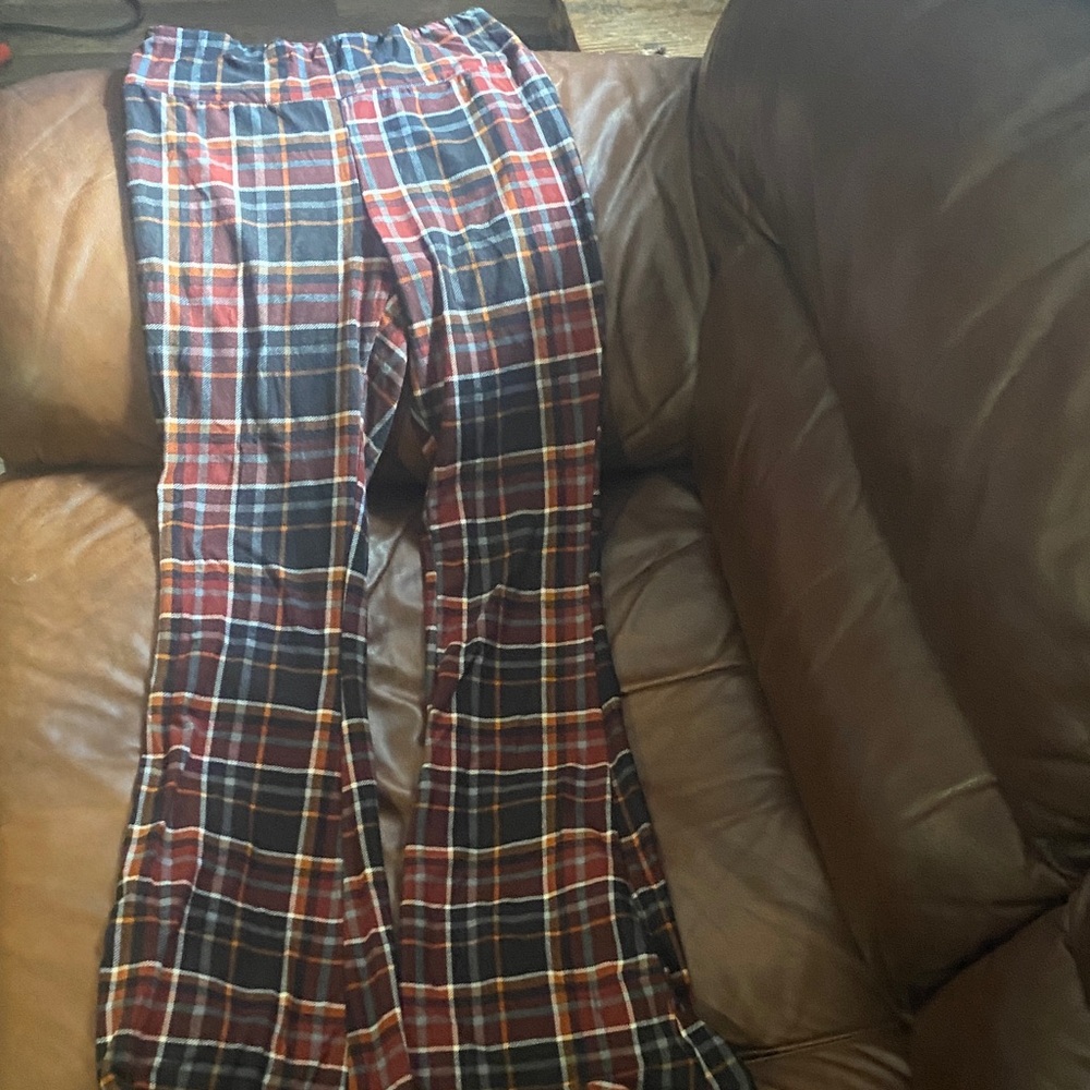 No Boundaries Multicolor Plaid Pajama Pants